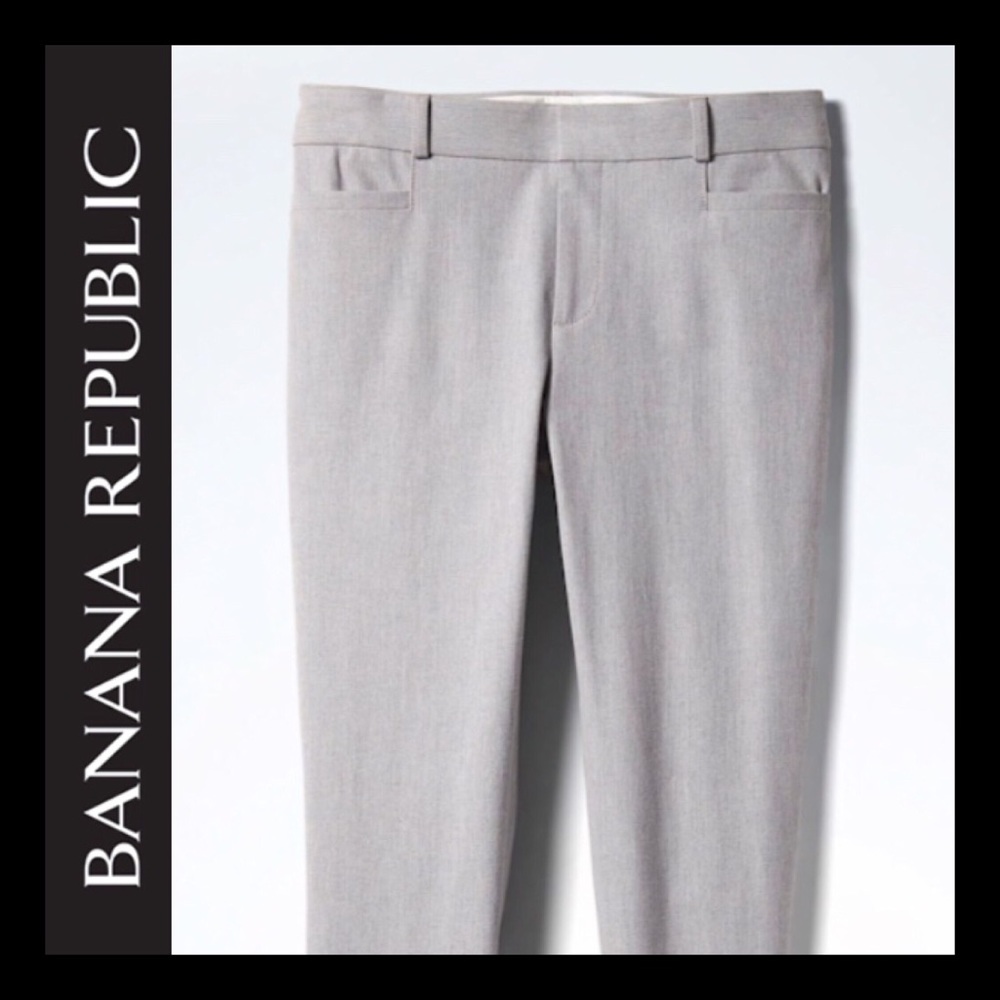 NWT Banana Republic Sloan Grey Pants Ankle Size 0